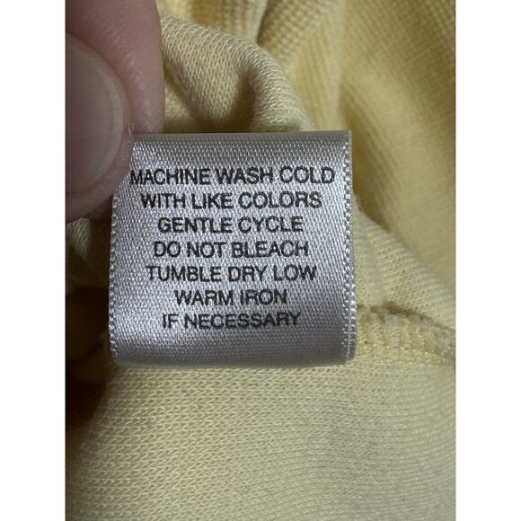 Christopher & Banks Womens S Yellow Snap Cardigan Sweater Granny Core READ - Picture 8 of 9